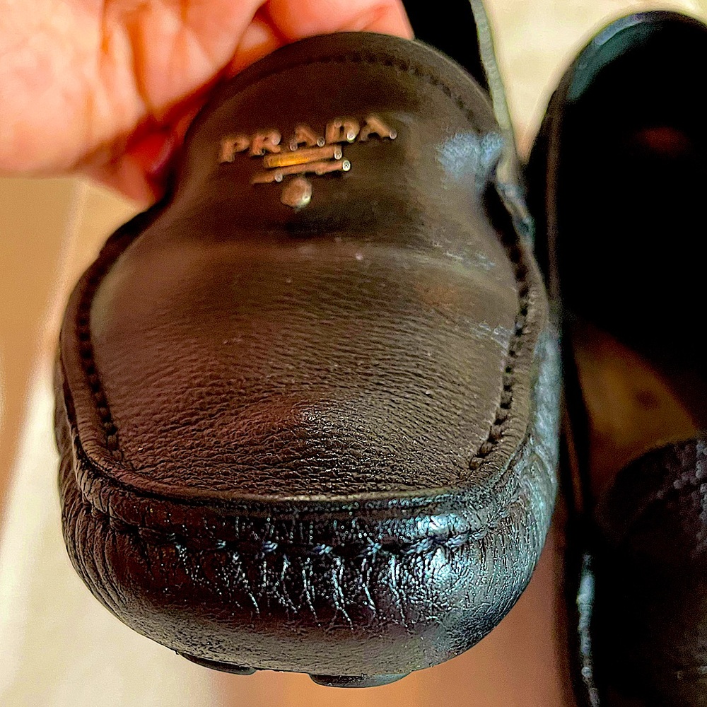 Prada Pebbled Leather Shoe - Picture 7 of 12